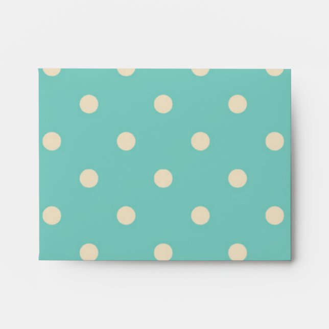 Polka dot pattern envelope (Front)