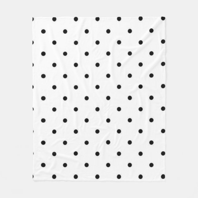 Polka dot pattern fleece blanket (Front)