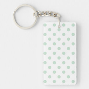 Polka dot pattern key ring