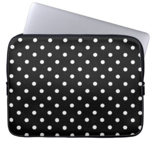 Polka dot pattern laptop sleeve