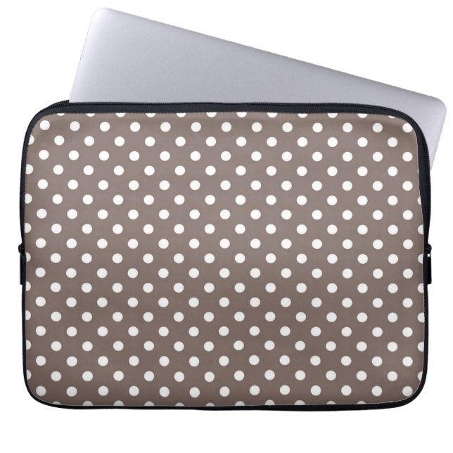 Polka dot pattern laptop sleeve (Front)