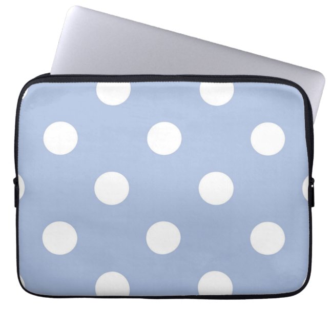 Polka dot pattern laptop sleeve (Front)