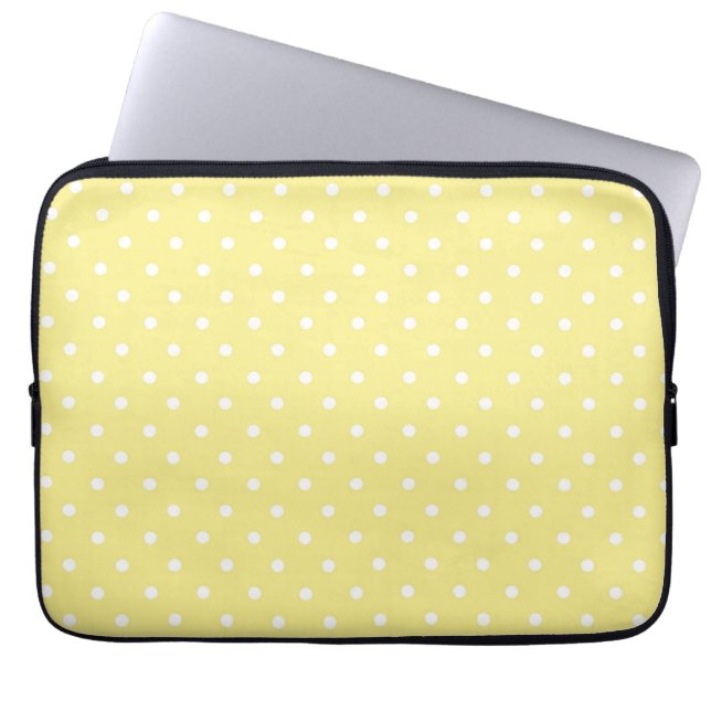 Polka dot pattern laptop sleeve (Front)