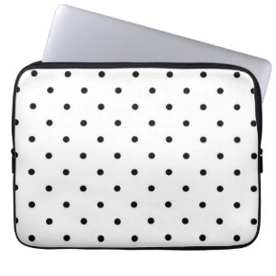 Polka dot pattern laptop sleeve