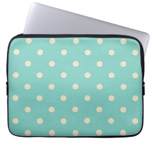 Polka dot pattern laptop sleeve