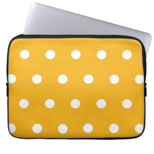 Polka dot pattern laptop sleeve