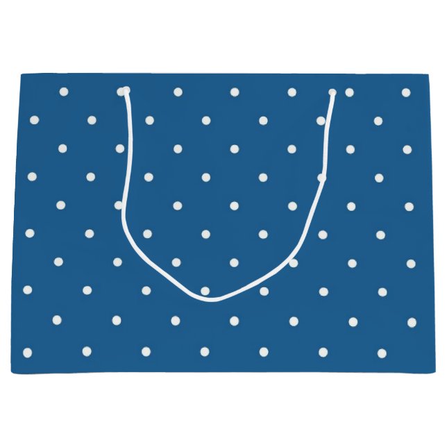 Polka dot pattern large gift bag (Front)