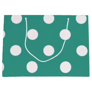 Polka dot pattern large gift bag