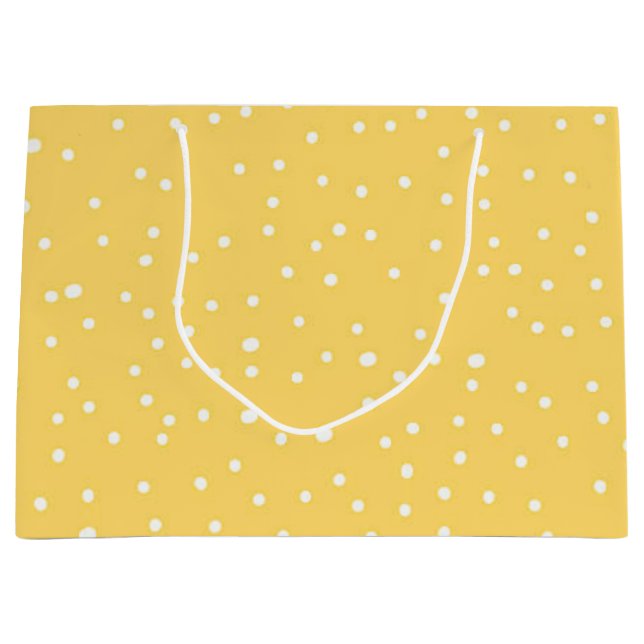 Polka dot pattern large gift bag (Front)