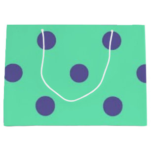 Polka dot pattern large gift bag