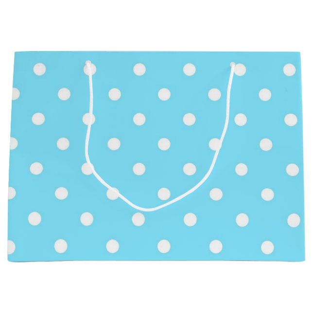 Polka dot pattern large gift bag (Front)