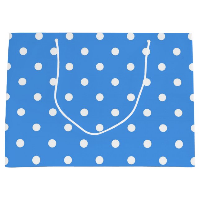 Polka dot pattern large gift bag (Front)
