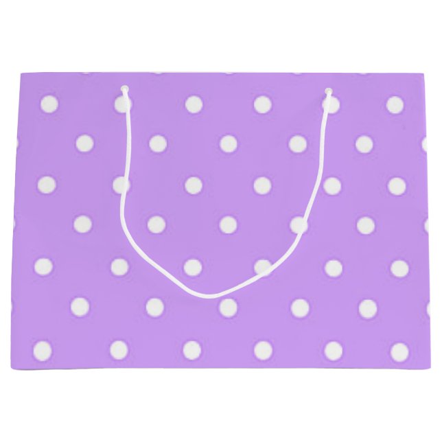 Polka dot pattern large gift bag (Front)