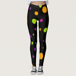 Polka dot pattern leggings