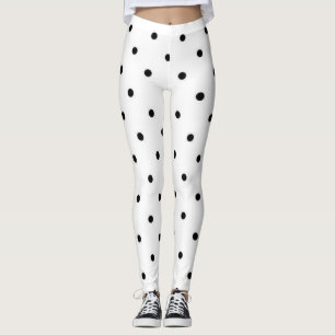 Polka dot pattern leggings