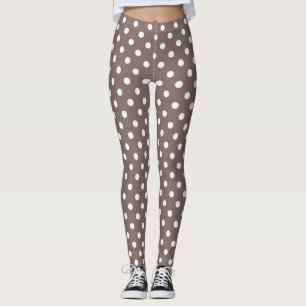 Polka dot pattern leggings