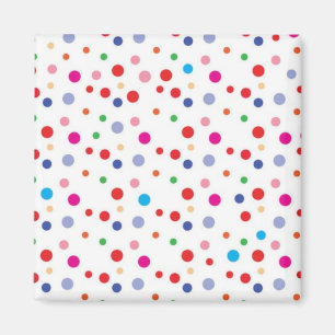 Polka dot pattern magnet