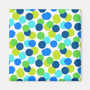 Polka dot pattern magnet