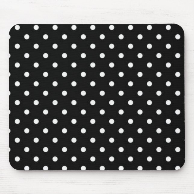 Polka dot pattern mouse pad (Front)