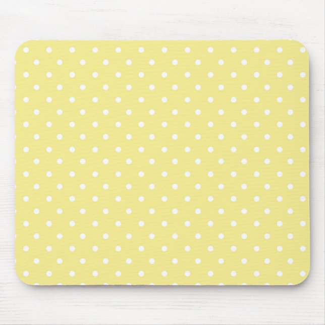 Polka dot pattern mouse pad (Front)