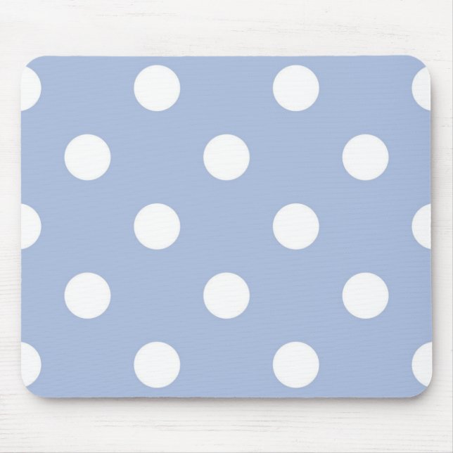 Polka dot pattern mouse pad (Front)
