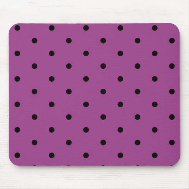 Polka dot pattern mouse pad (Front)