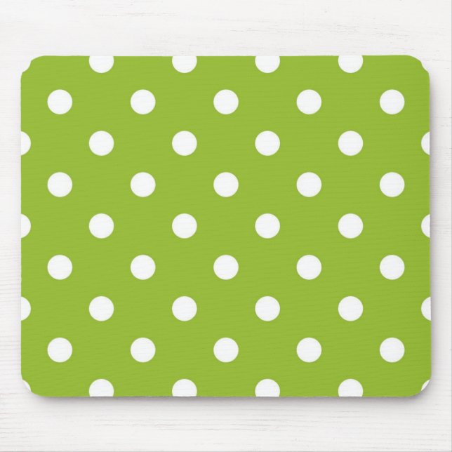 Polka dot pattern mouse pad (Front)