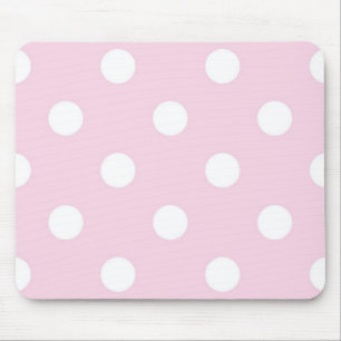 Polka dot pattern mouse pad