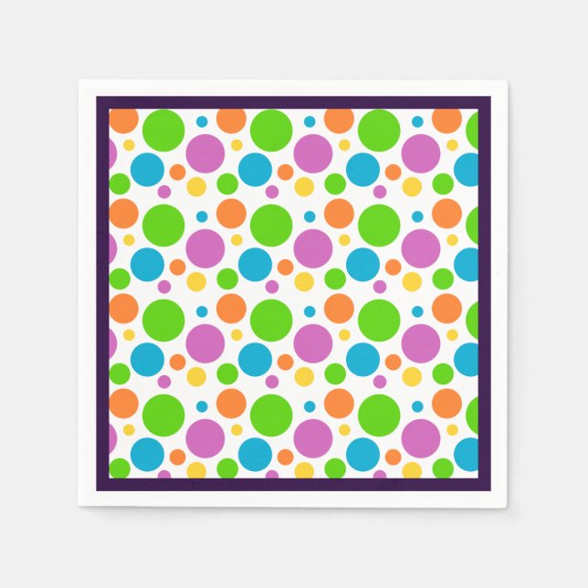 Polka Dot Pattern Napkin (Front)