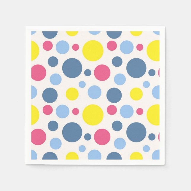Polka dot pattern napkin (Front)
