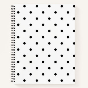 Polka dot pattern notebook