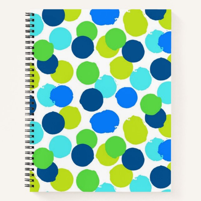 Polka dot pattern notebook (Front)