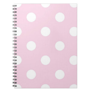 Polka dot pattern notebook