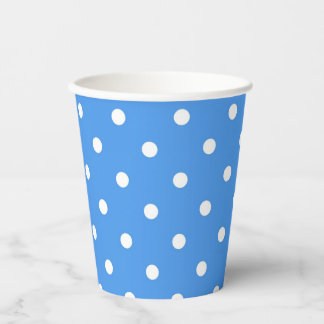 Polka dot pattern paper cups