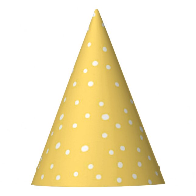 Polka dot pattern party hat (Front)