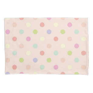 Polka dot pattern pillowcase