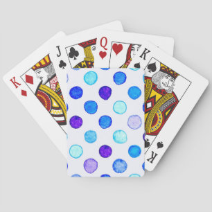 Polka dot pattern playing cards
