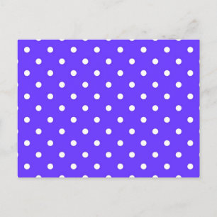 Polka dot pattern postcard