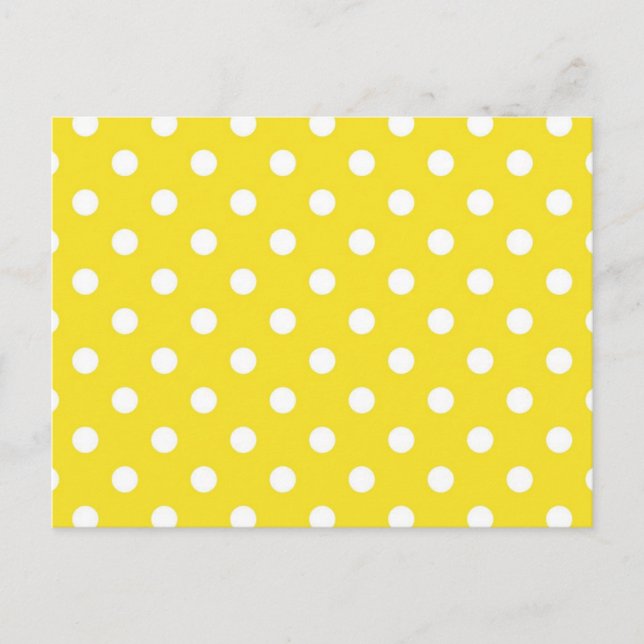 Polka dot pattern postcard (Front)