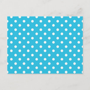 Polka dot pattern postcard