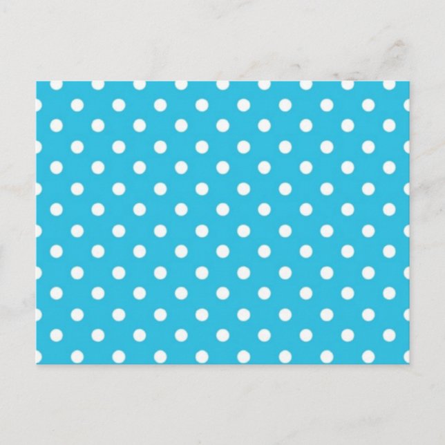Polka dot pattern postcard (Front)