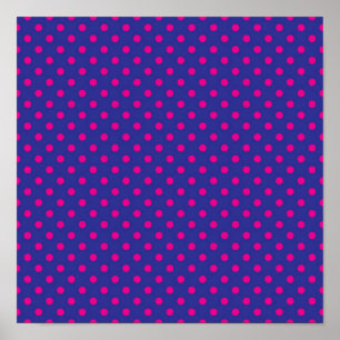 Polka dot pattern poster