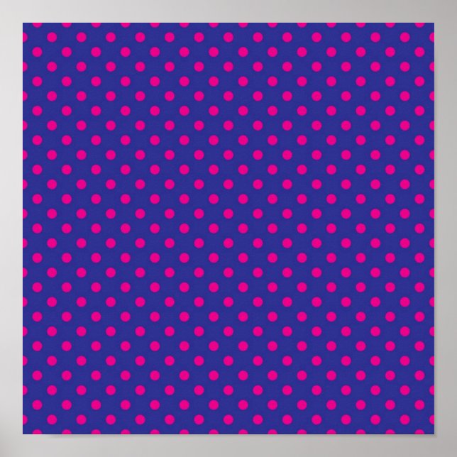 Polka dot pattern poster (Front)