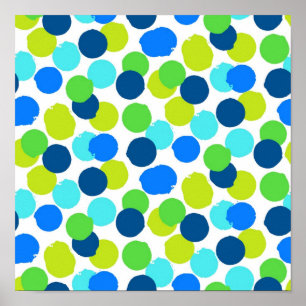 Polka dot pattern poster