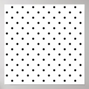 Polka dot pattern poster