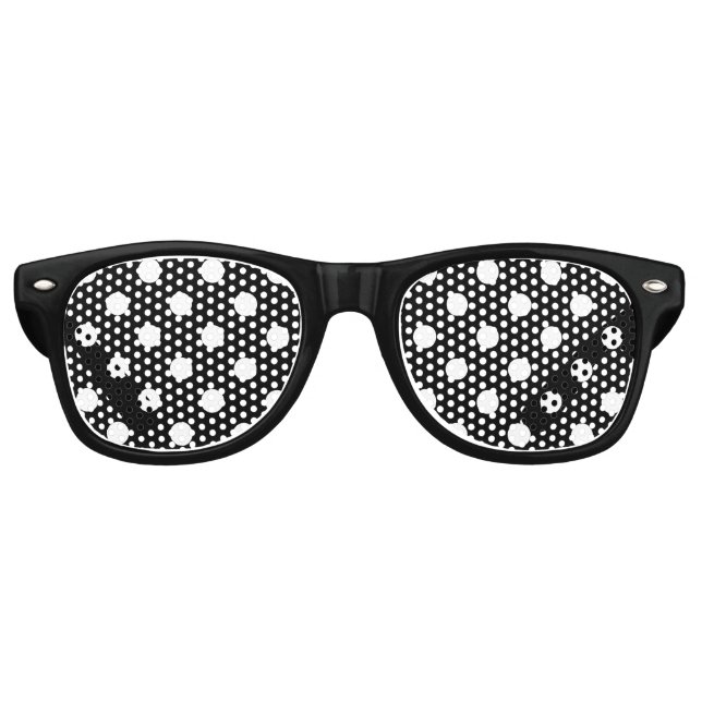 Polka Dot Pattern Print  Retro Sunglasses (Front)