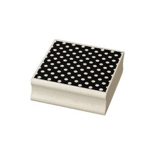 Polka Dot Pattern Print Rubber Stamp