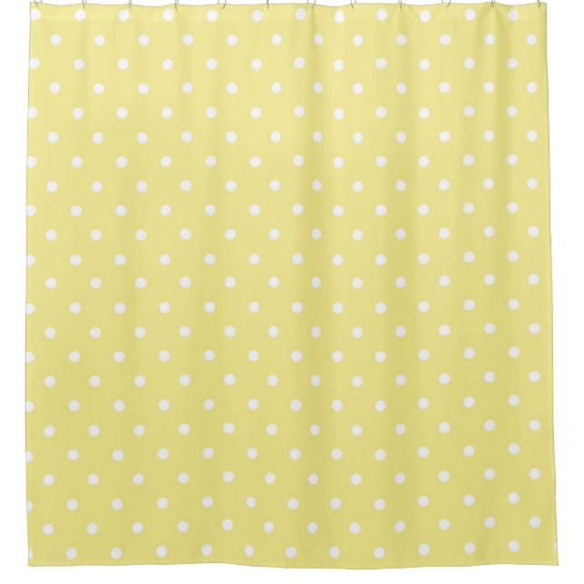 Polka dot pattern shower curtain (Front)
