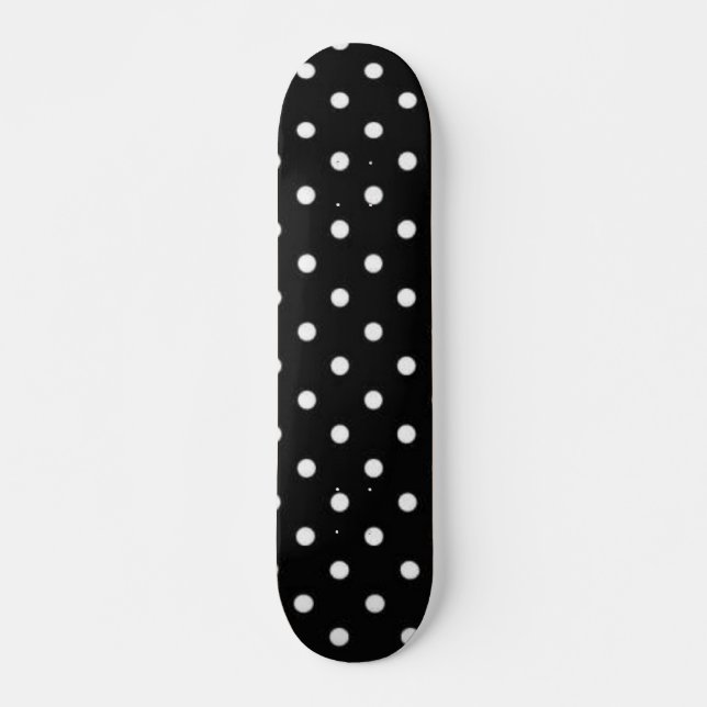 Polka dot pattern skateboard (Front)