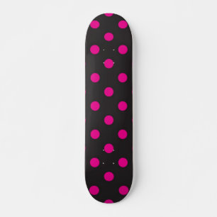 Polka dot pattern skateboard